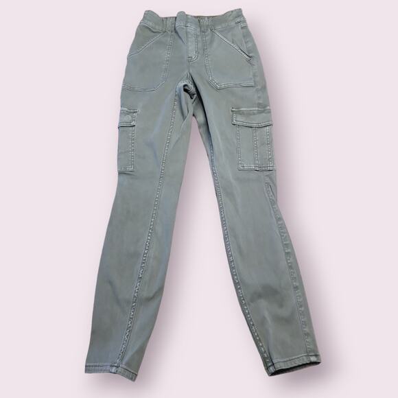 SPANX Stretch Twill Cargo Ankle Pants – Utility Green – Small – EUC - Picture 2 of 13